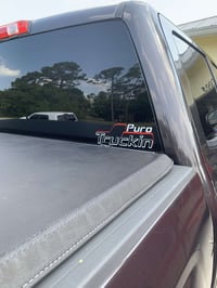 White/Red PuroTruckin Decal 