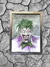 Joker Original Watercolor Painting