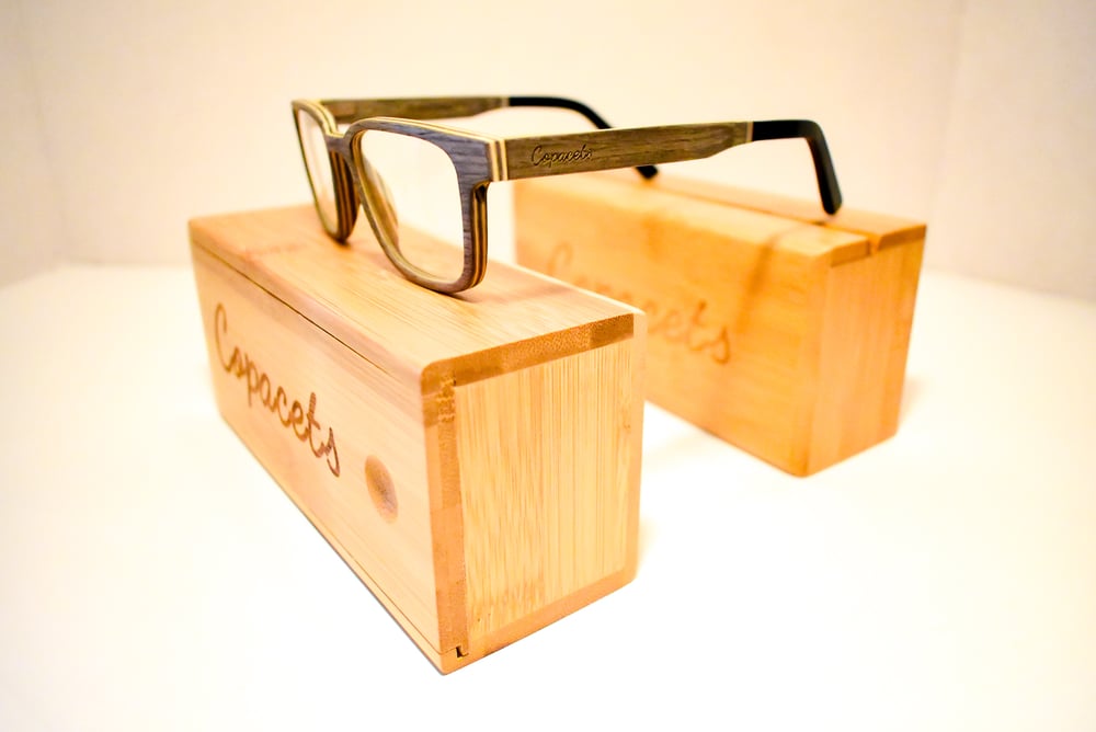 Image of Light Silver Oak Wood Optical Frames ( Unisex)