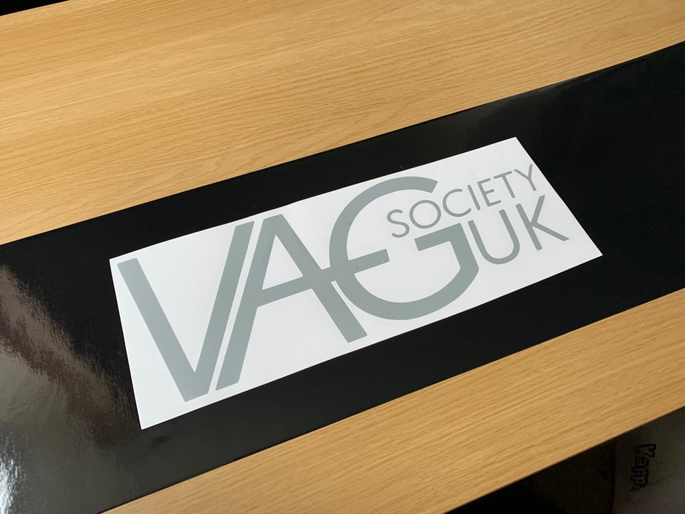 Image of VAGSocietyUK Gloss Black Sunstrip & OG logo Sticker