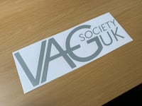 Image 3 of VAGSocietyUK Gloss Black Sunstrip & OG logo Sticker