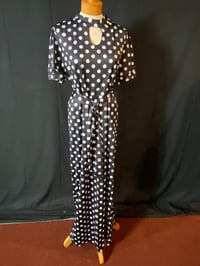 Black white Dotted Maxi