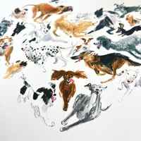 Image 2 of Heart-Shaped Zoomies - 30x30cm Giclee Print