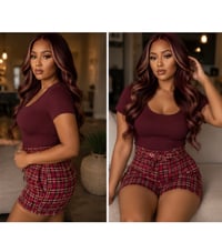 Image 6 of New Sz 16 Merona Contour Fit Belted Shorts #975*12