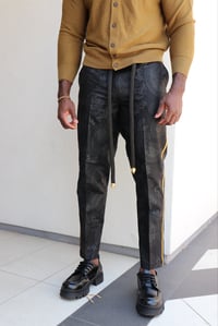 Image 2 of THE SIKANI TUX PANTS- BLACK GOLD