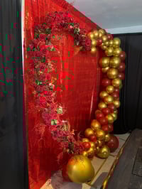 Image 1 of Balloon Party Decor 6ft or 5ft ring/arch