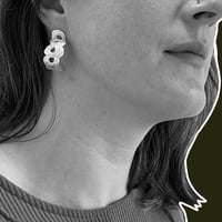 Image 5 of  #1 Big Hoop Stud Earrings 