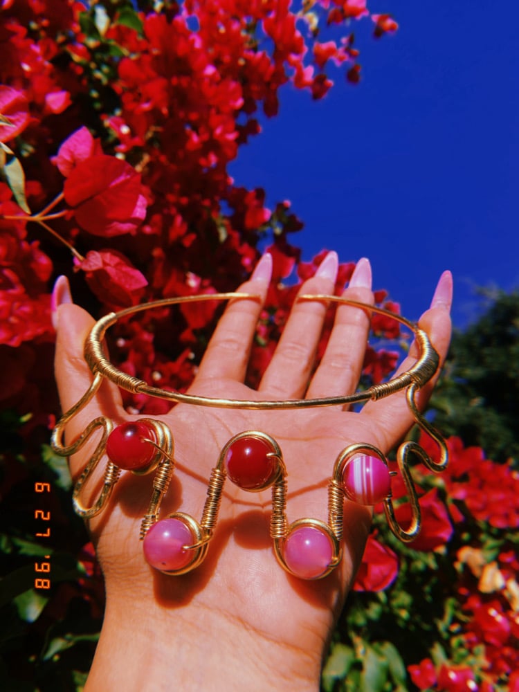 Image of Customizable Coral Neck Cuff Pre-Order 