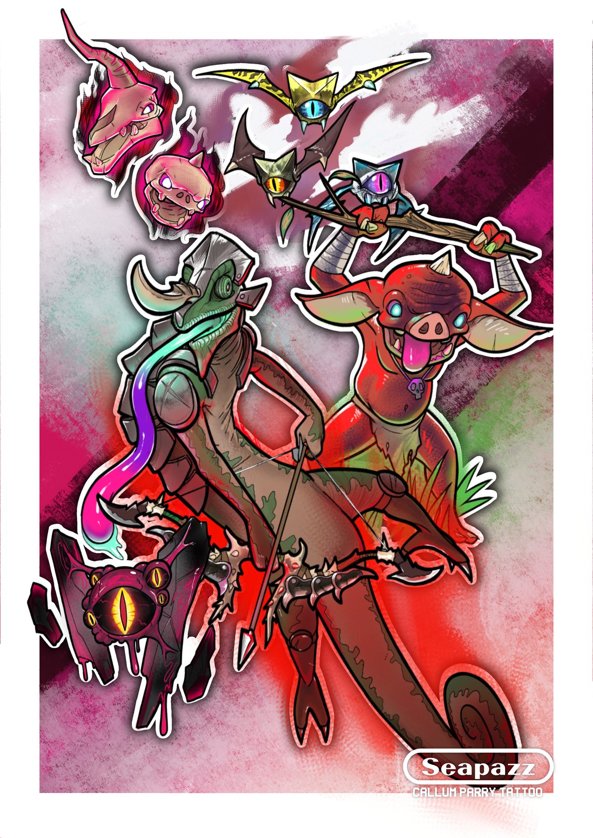 Zelda Enemies Print Seapazz