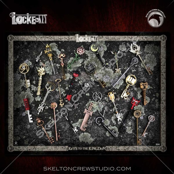 Image of Locke & Key: Deluxe Skelton Crew Studio Keys to the Kingdom print!