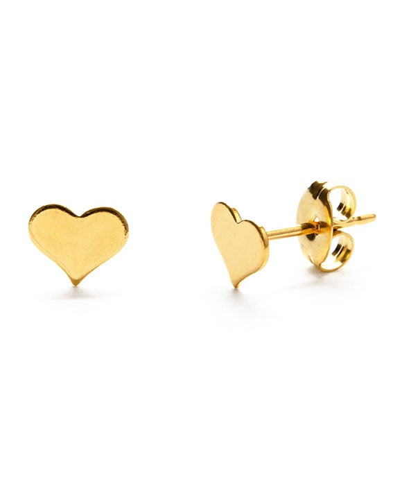 Heart Studs | Tiny heart earrings, Stud earrings, Heart earrings studs