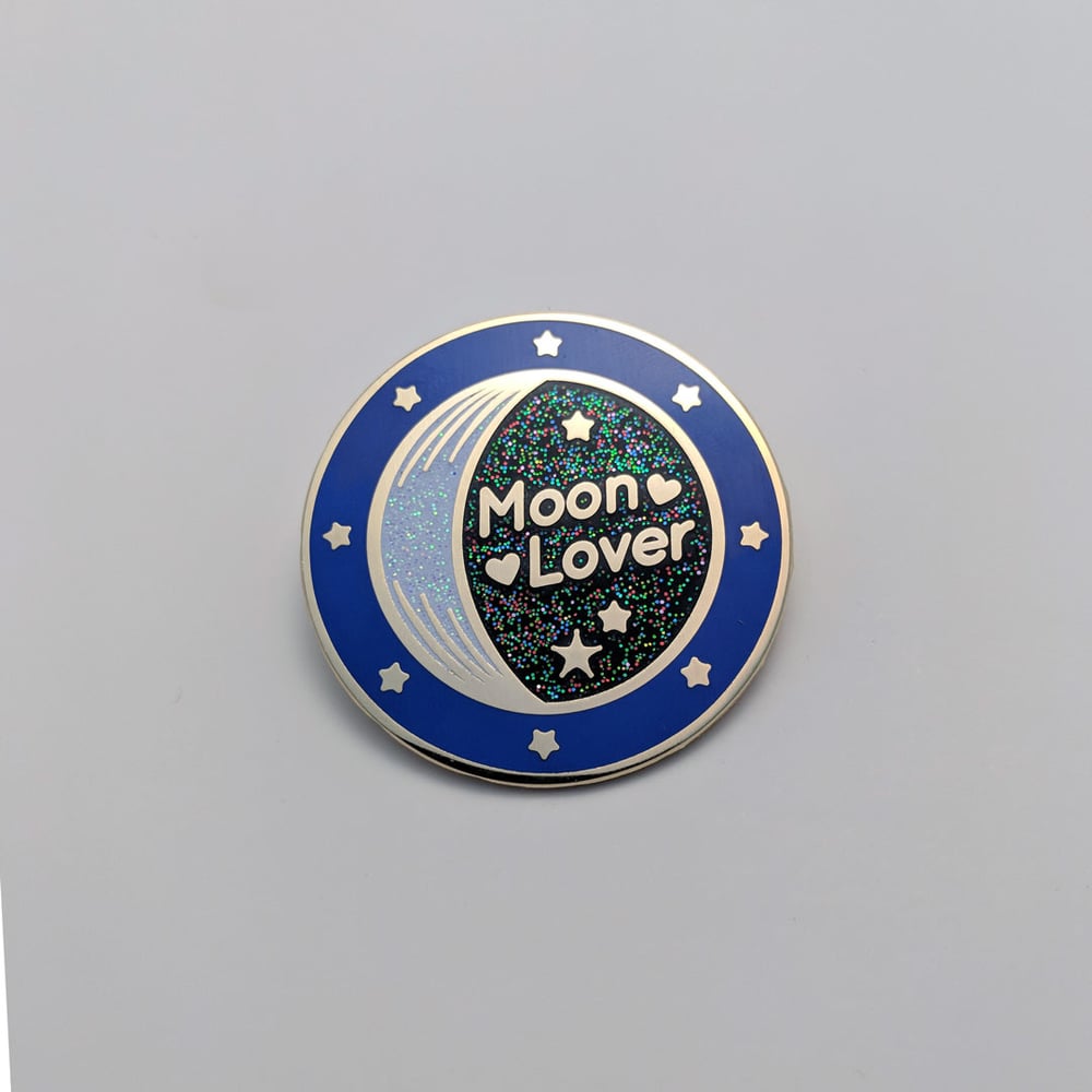 Image of Moon Lover Enamel Pin - Limited Edition