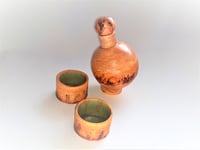 Camel Sands 4pc Wine/Sake Angled Decanter & Cups Set