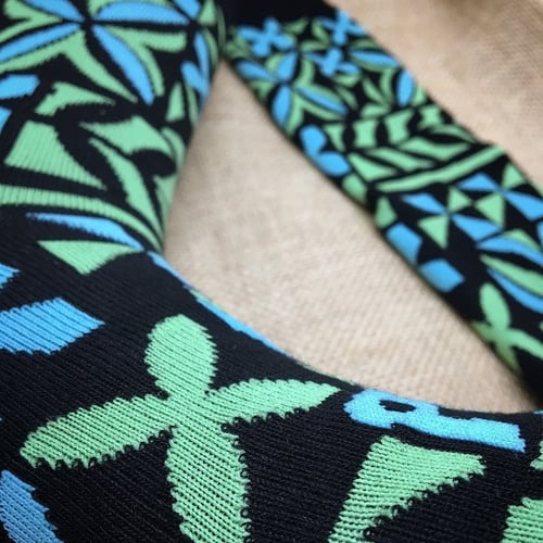 Image of Blue Tapa Socks