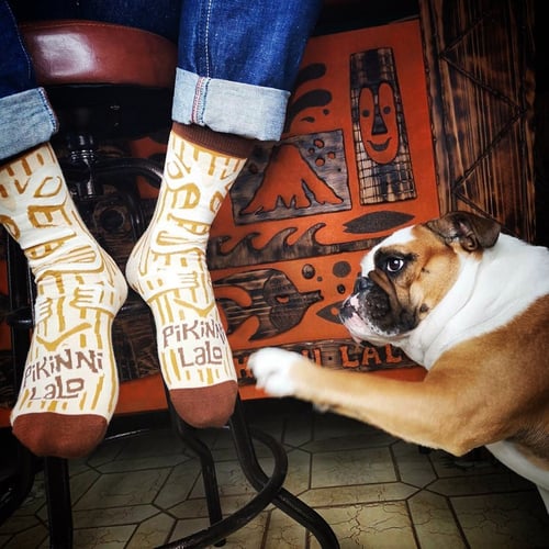 Image of Peanut Tiki Socks
