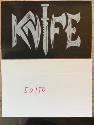 Image of KNIFE - Black Leather Hounds (limited tape incl. stickers)