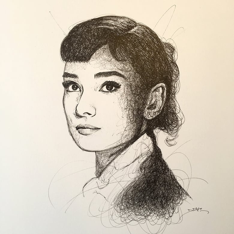 Image of Audrey Hepburn Doodle