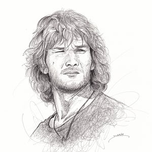 Image of Patrick Swayze Doodle