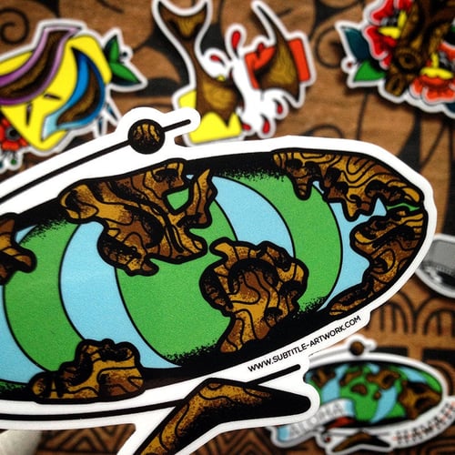 Image of Pack of 5 Witco Inspired Stickers
