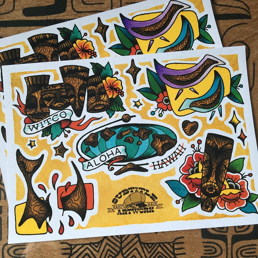 Image of Witco inspired Tattoo Flash