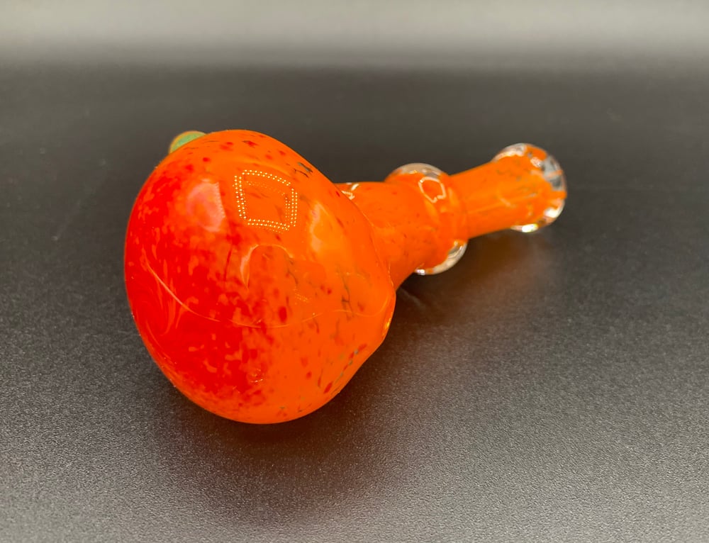 Lava & Cherry Handpipe w/ Slyme accents