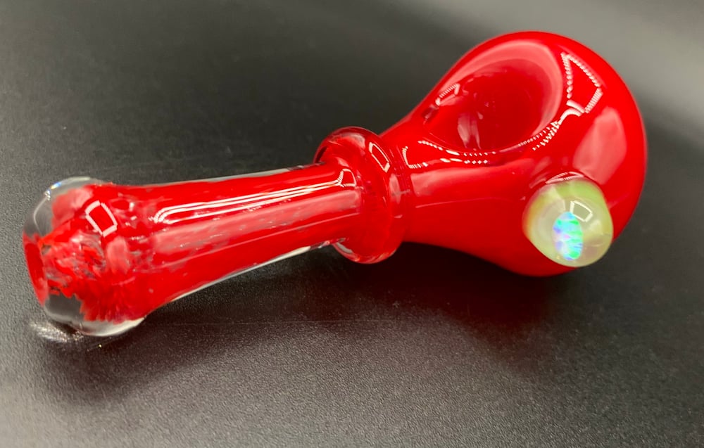 Cherry Handpipe w/opal