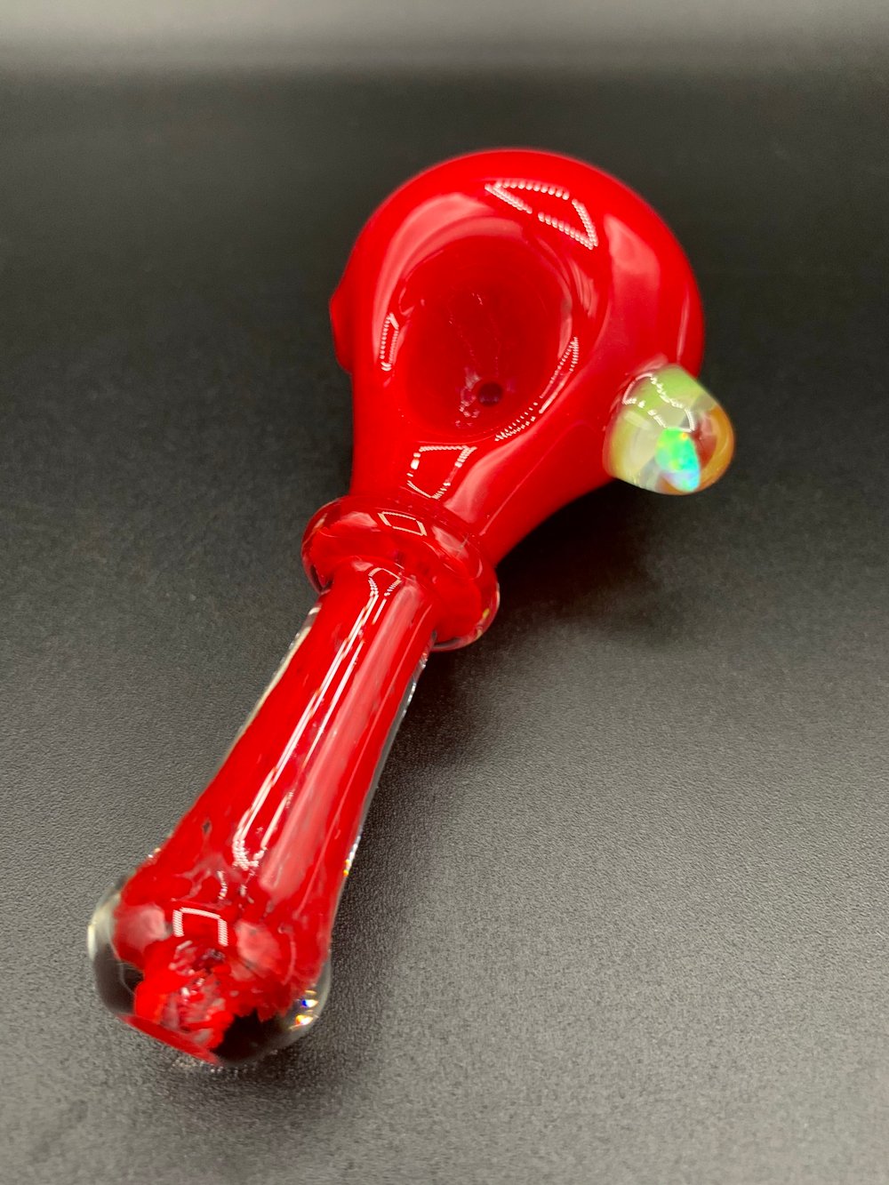 Cherry Handpipe w/opal
