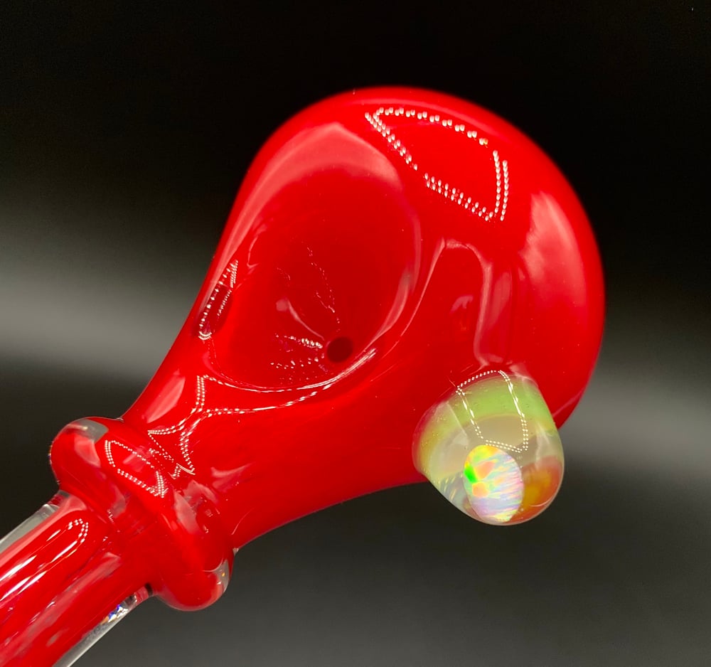 Cherry Handpipe w/opal