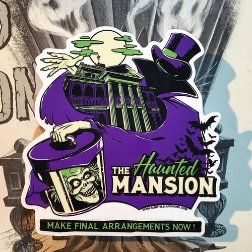 Image of Haunted Mansion - Hatbox Ghost Sticker