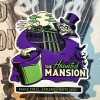 Image 2 of Haunted Mansion - Hatbox Ghost Sticker