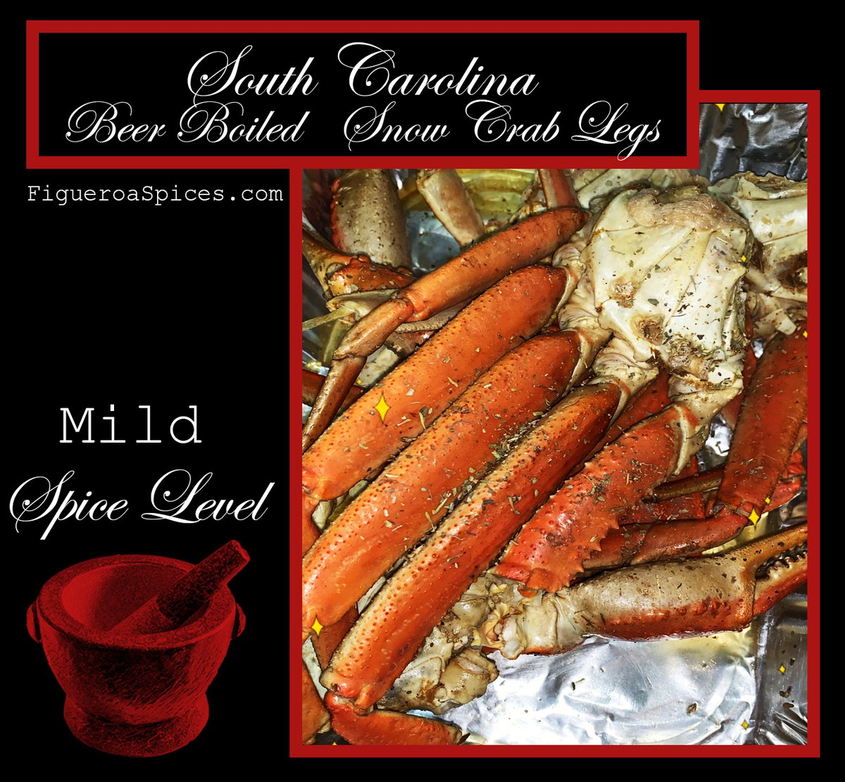 South Carolina Beer Boiled Snow Crab Legs Figueroa Spices