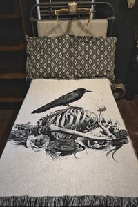 Image 2 of A MURDER OF CROWS: Afterlife Souvenir woven blanket