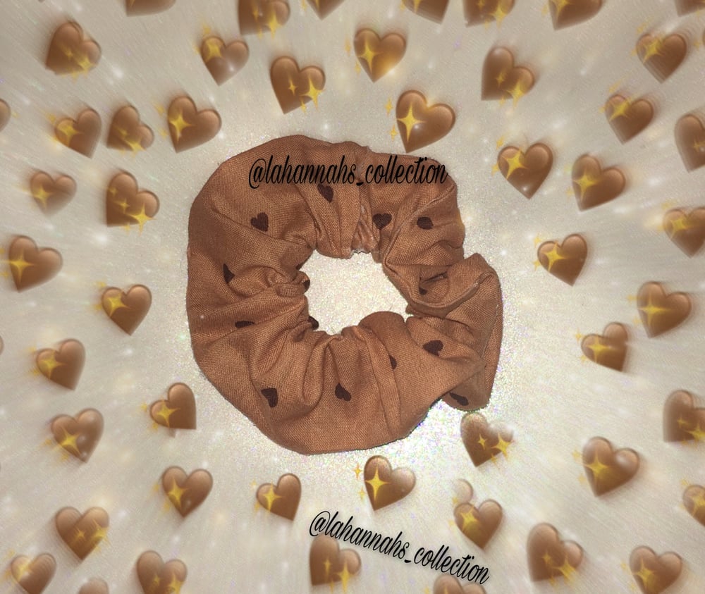 Image of Chocolate Heart Scrunchie