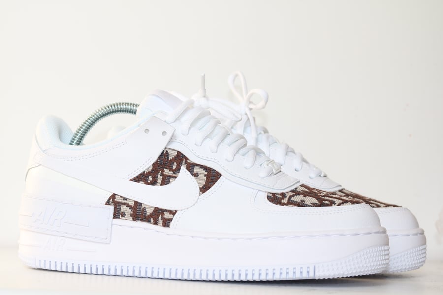 Image of Dior 'BROWN' Nike Air Force 1 Shadow