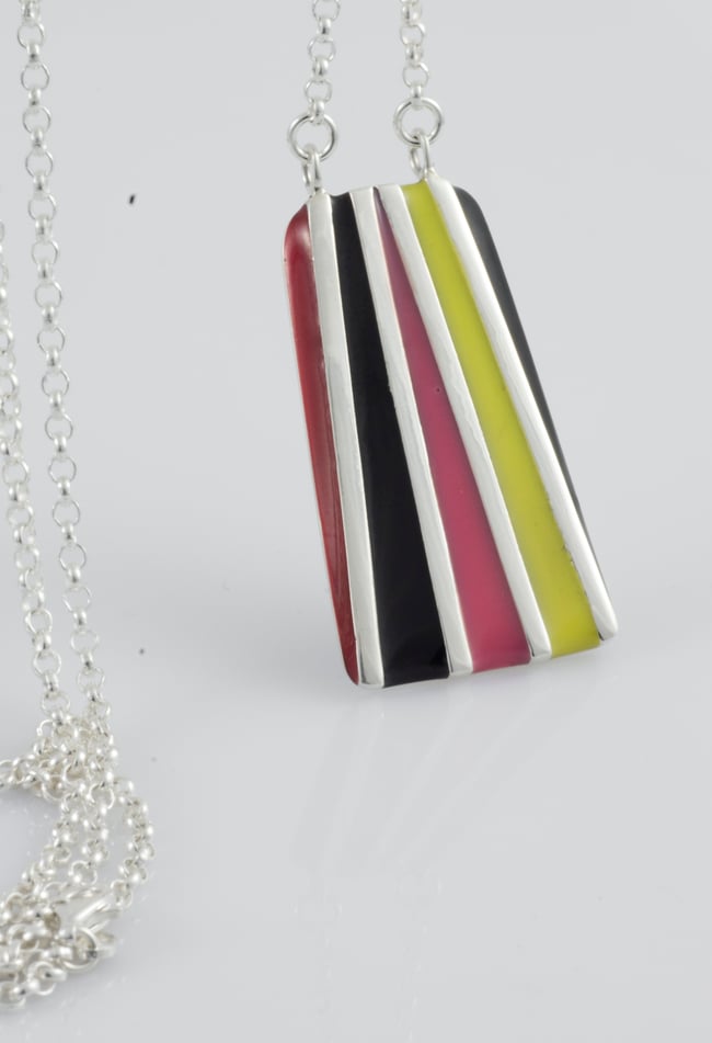 Trapeze Silver Chain Necklace