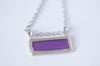 Light Thin Necklace-purple