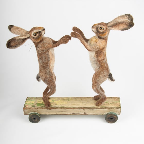 Image of Boxing Hares, Vintage Collection