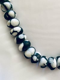 Image 3 of Painted stones & Leather necklace