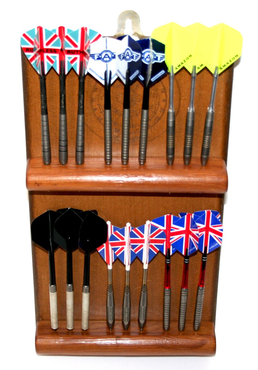 DART CRAFT MK3 HANDCRAFTED DARTS HOLDER 6 SET VERSION WALL