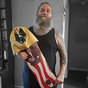 Image of Billy Milano's 'Super Danger Mask' with personalized autograph.