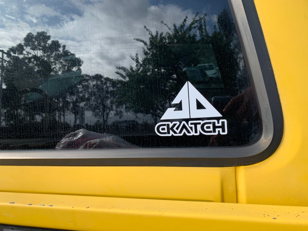 Image of White 4x5 Ckatch Vinyl Decals 