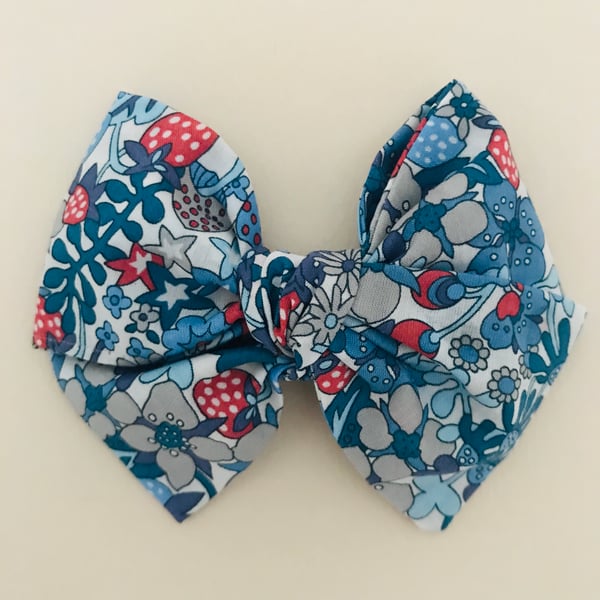 Image of Barrette Liberty Flower Tops bleu