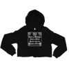 BLACK AS MIDNIGHT. BLACK AS PITCH. - WOMENS CROPPED HOODIE