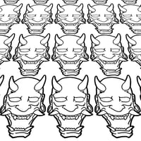 Oni Mask Outline