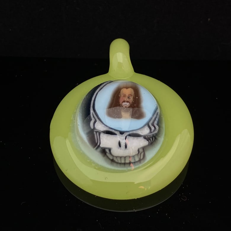 Image of Steal Your Buddy Jesus Glass Pendant 