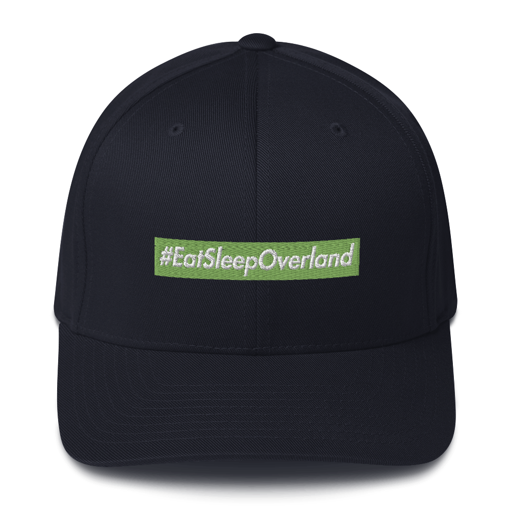 Image of #EatSleepOverland | FITTED BLACK/GREEN/WHITE
