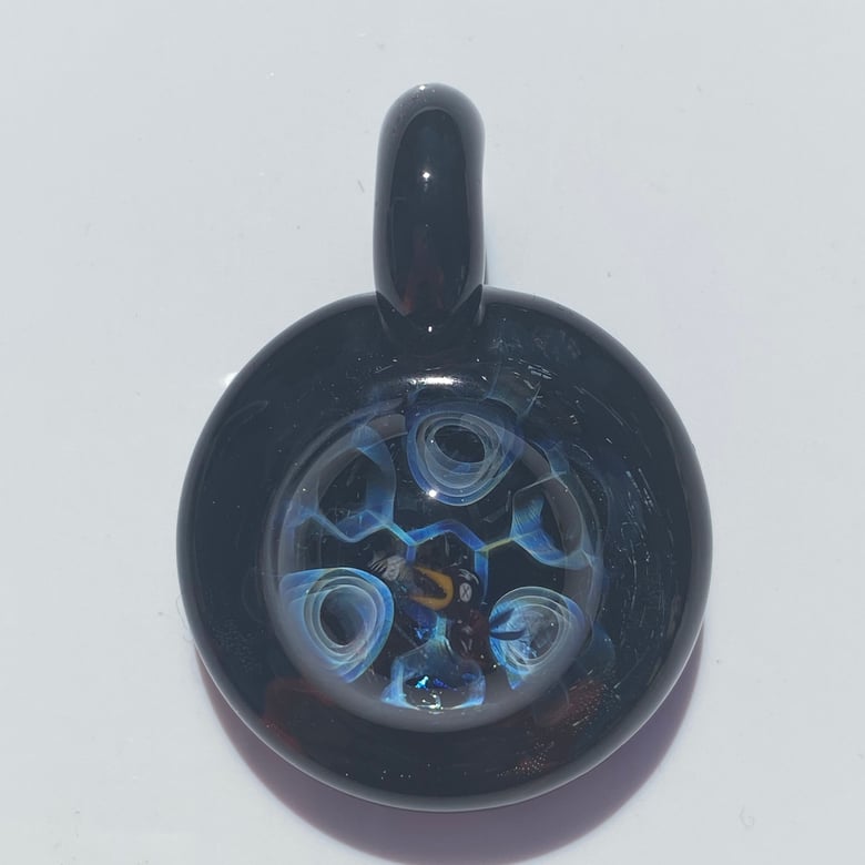 Image of Drinky Crow 2-Layer Murrine Glass Pendant