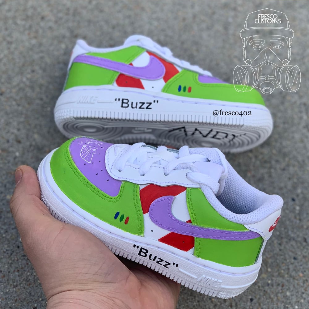 Buzz Lightyear Custom Shoes Toddlers Fresco Customs Buzz Lightyear Custom Shoes Toddlers Fresco Customs