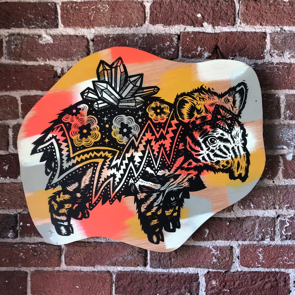 Image of The Healer on Raised Pine