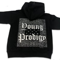 Image 2 of Paisley Zip Up Hoodie (black)